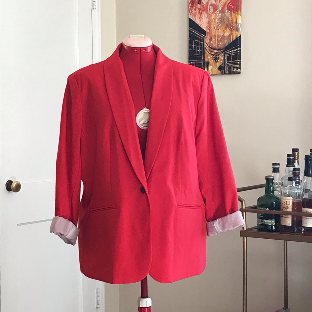 Red blazer